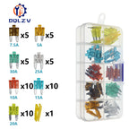 Car Fuse 5/7.5/10/15/20/25/30/35/40A Mini/Small/Medium 32V Automotive Blade Type Zinc alloy Fuse with Box Clip