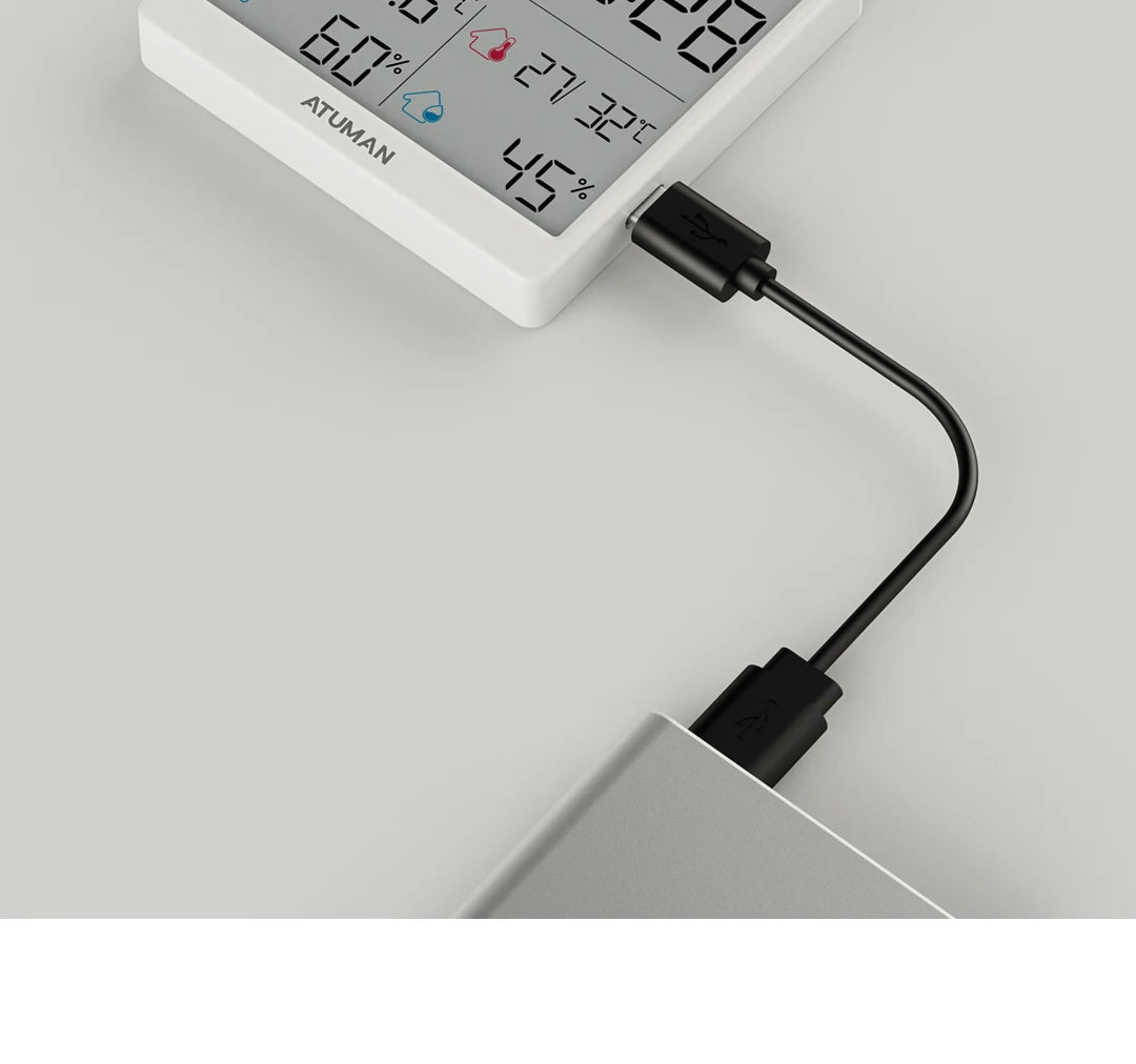 New DUKA TH3 Electronic Temperature Humidity Sensor Wifi Smart Electric Digital Hygrometer Thermometer Clocks Weather Station