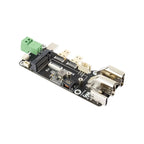 Waveshare PCIe To M.2 Multifunctional Adapter,Compatible with Raspberry Pi 5,Two Power Supply Methods, Supports Dual 4K Outputs