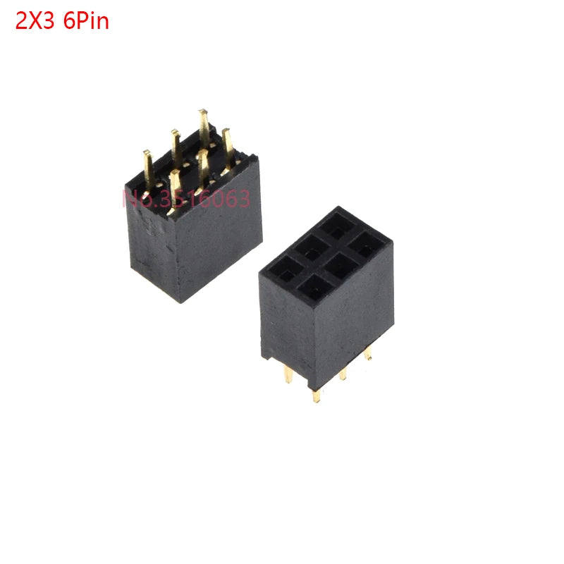 10PCS 2/3/4/5/6/7/8/10/12/16/20/40 Pin Single Row Straight Pin Female Header 2.54MM Pitch Connector Socket 2P/3P/4P/16P/20P/40P