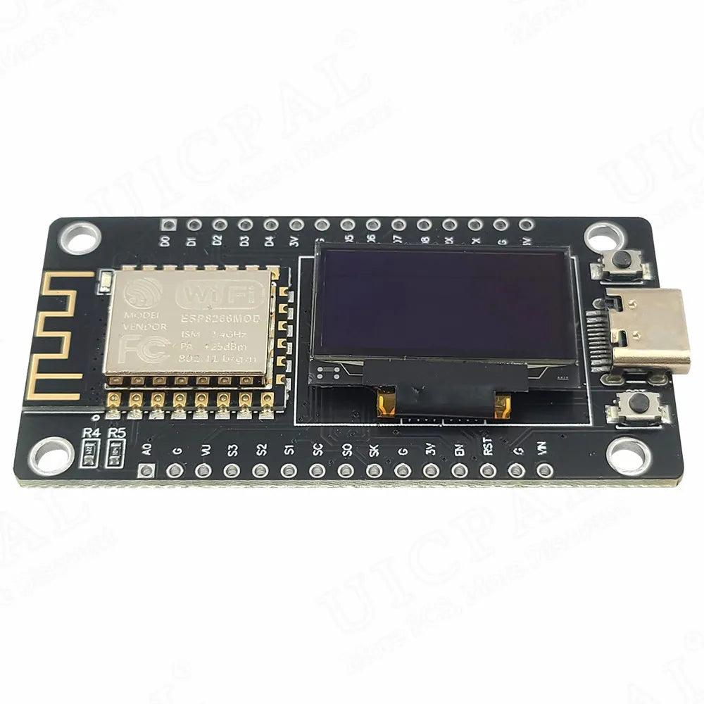 ESP8266 ESP-12F WiFi Module with 0.96 Inch OLED Display NodeMCU Internet of Things TYPE-C USB CH340C Serial 30Pin ESP 12F
