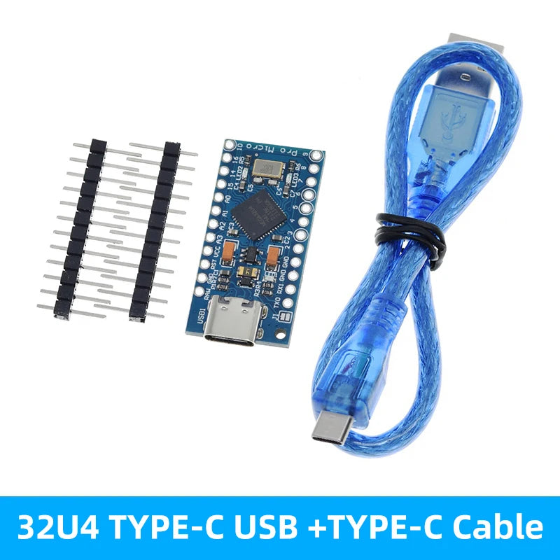 Pro Micro ATmega32U4 5V 16MHz Replace ATmega328 For Arduino Pro Mini With 2 Row Pin Header For Leonardo Mini Usb Interface 1-10