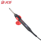 JCD Digital Soldering Iron Set Kit 80W with ON/OFF Switch Adjustable Temperature LCD Welding Tools Ceramic Heater Soldering Tips