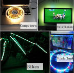 5M USB LED Strip Light 5V 3528 1 Meter 5 Meter Warm Cool White Pink Green Blue Red SMD Ribbon Ceiling Cabinet Light Waterproof