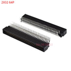 5pcs Right Angle Edge Card Connector Slot 2.54 mm Pitch 8/10/12/16/18/20/28/30/36/40/50/60/72/80/98 Pin PCB Gold Finger Socket
