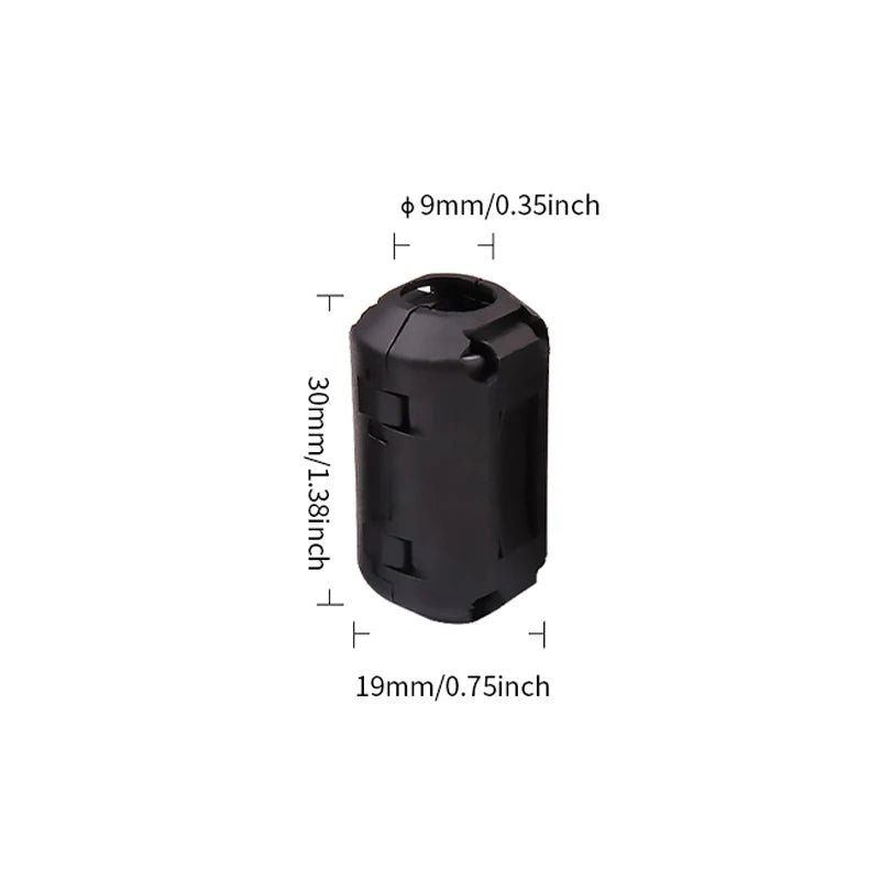 1Pcs/4Pcs Ring Core Ferrite Bead Clamp Choke Coil EMI RFI Noise Filter Clip Snap for 7/9/13mm  Cable Connector Filters Holder