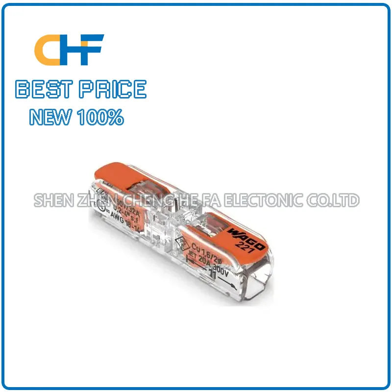 10PCS 221-2411 WAGO Wanke Wiring Terminal Quick Connector, brand new original in stock
