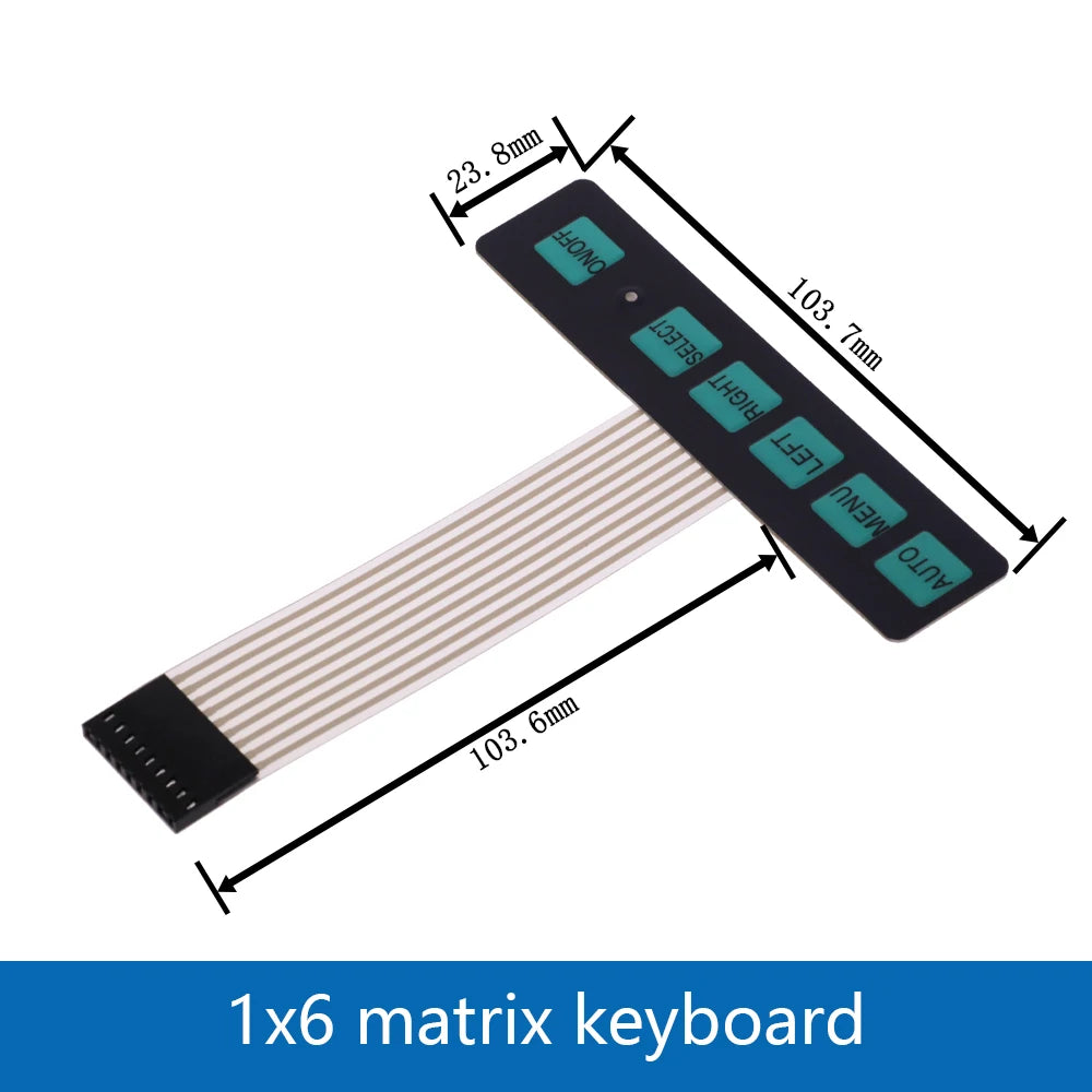 1 2 3 4 5 6 7 8 Key Button Membrane Switch Matrix Array Keyboard Keypad Control Panel Pad DIY Kit For Arduino Smart Car