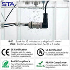 M12 Screw Termination Plastic Field Plug NMEA2000 5 Pin Straight Angled IP67 Waterproof 3 4 6 8 Poles Sensor Connectors PG7 PG9