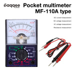 MF-110A Pocket Mini Portable Student Home Handheld 110A DC/AC Voltmeter Pointer Voltage Multimeter Analog Multimeter Tester