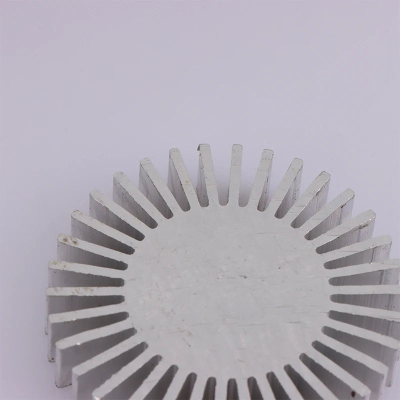 COB Radiator Diameter 50mm 3~7W High Power Led Heatsink Sunflower Solid Radiator Round Alloy Aluminum