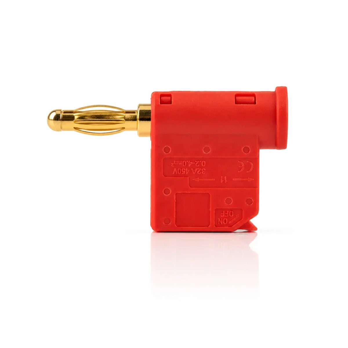 32A 4mm Solderless Stackable Banana Plug Lever Type Quick Wire Connector High Current Gold Plated Brass for Speaker Amplifier