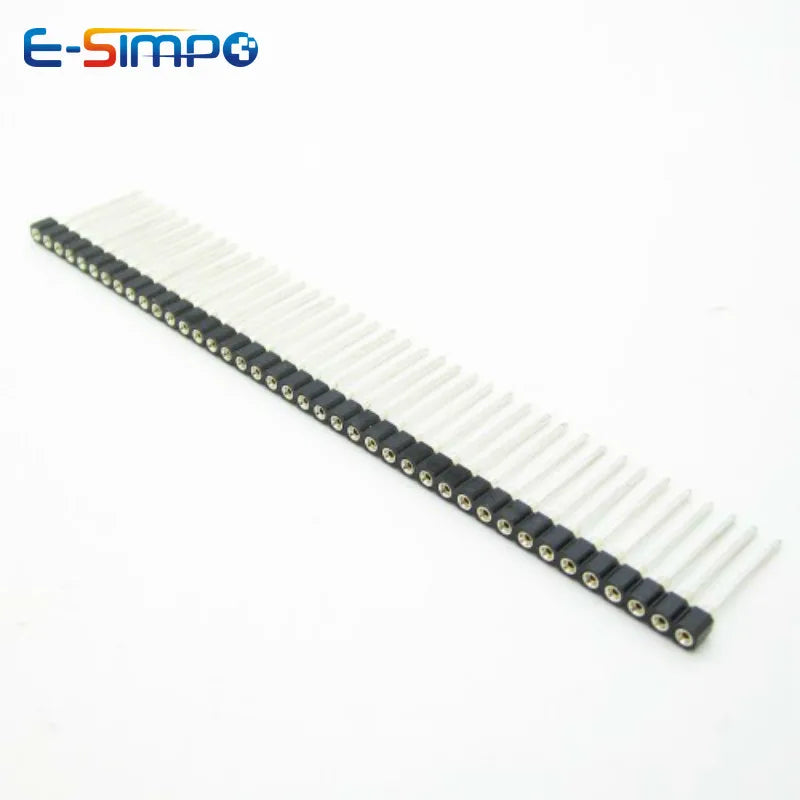 3pcs 2.54mm L17.8mm Round Pin Header Female Single Row 1x40Pin Crystal Socket Holder Female Header Connector