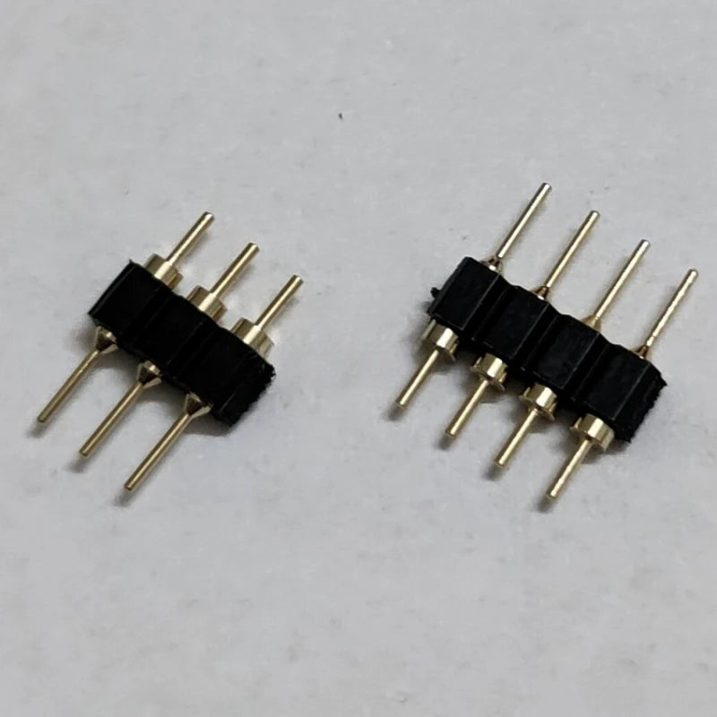 Spacing 2.54mm Round Hole Pin Header Double-Headed Pin Round Pin Header Gold-Plated Round Hole Header 1x2P 3P 4P 5P 6P 7P 1X40P
