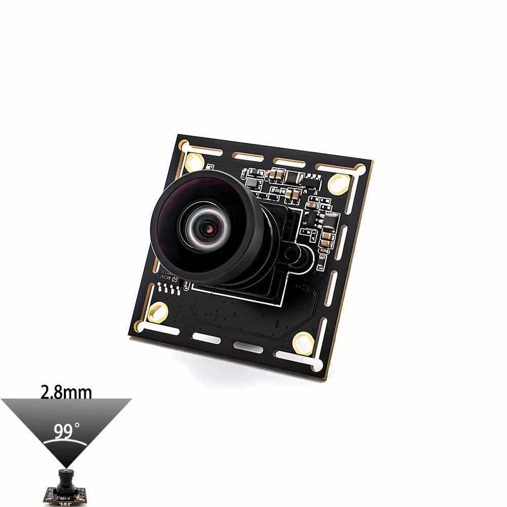 1080P 90FPS Global Shutter USB Camera, High Speed Web Camera with M12 No Distortion Lens, Plug Play for Machine Vision Security