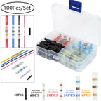 50-1000PCS Solder Seal Quick Wire Connectors Heat Shrink Butt Electrical Waterproof Kit Sleeve Connect Insulated Shrinkable Tube