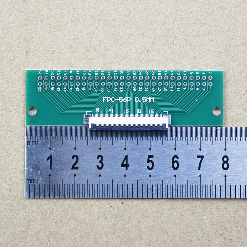 1pcs FPC/FFC Welding 0.5 Seat Connection 0.5mm Pitch Connector SMT To 2.54mm Flexible Cable Adapter Board 6 8 10 20 50 60 80 Pin