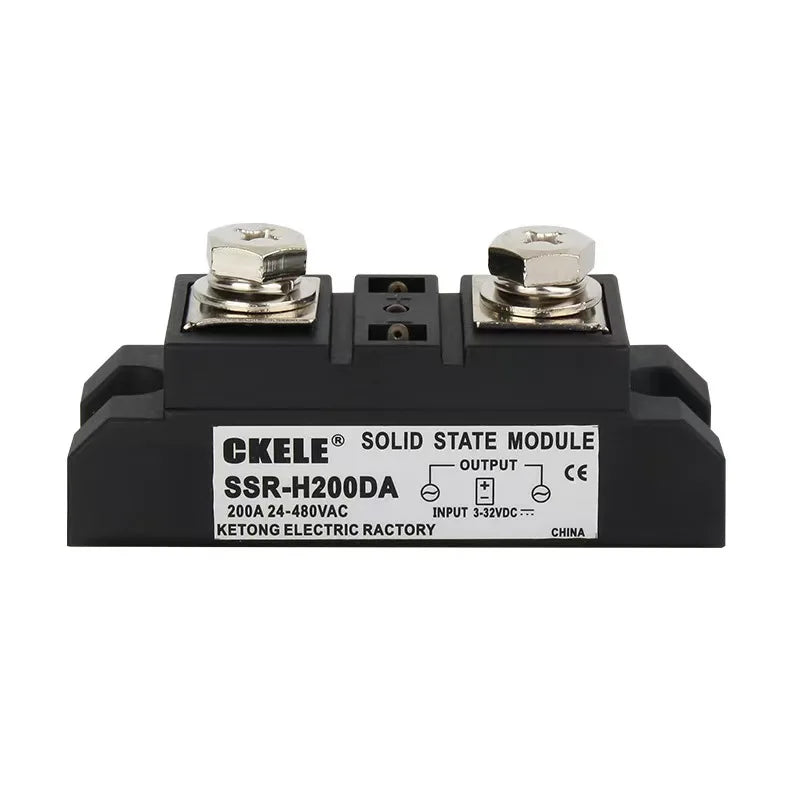 Industrial Solid State Relay SSR DC-AC Module Single Phase 3-32VDC Input 24-480VAC Output 80A 100A 150A 200A 300A 350A 400A 500A