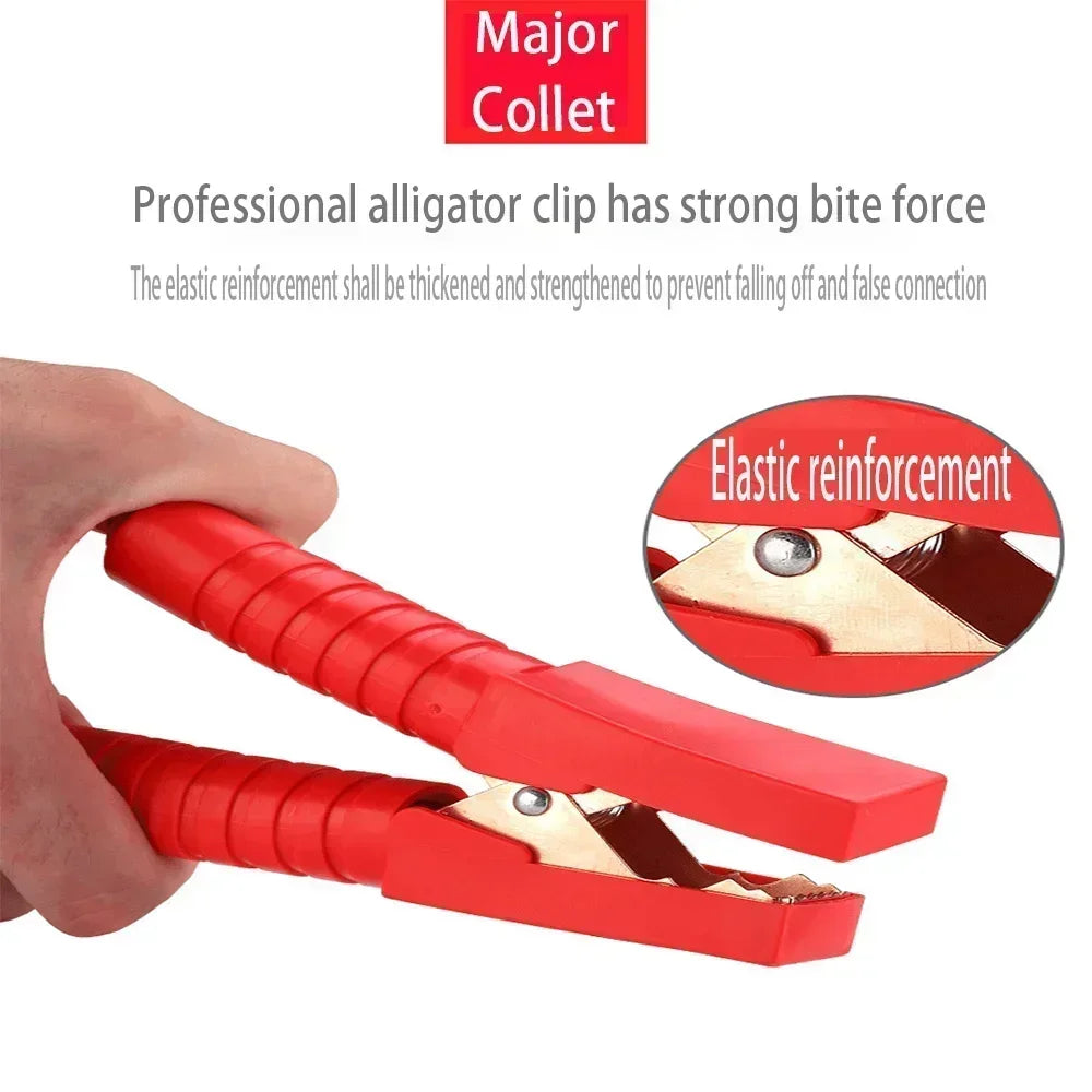 4-meter Fully Enclosed Car Battery Jumper Wire, Pure Copper Connection Wire, Thickened Jumper Wire, Jumper Wire Jumper Cable