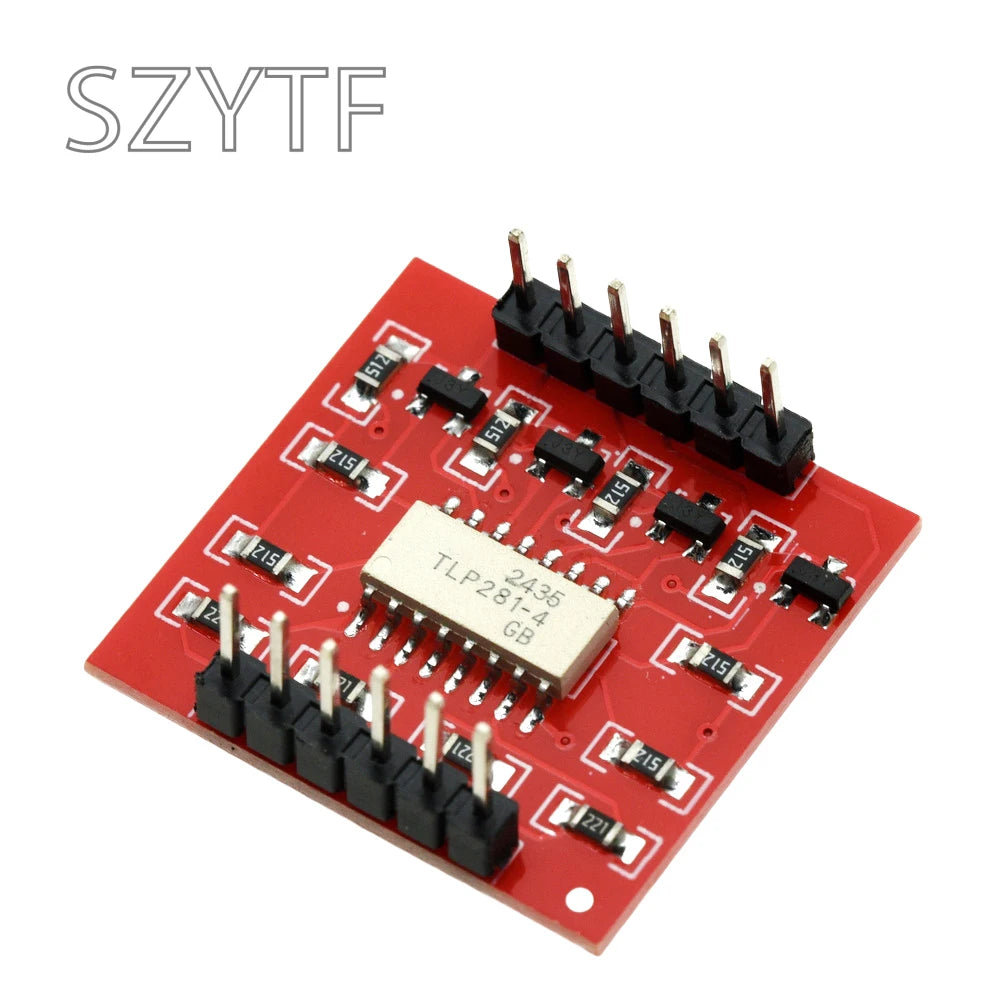1-10PCS TLP281 4-Channel Opto-isolator IC Module For Arduino Expansion Board High And Low Level Optocoupler Isolation 4 Channel