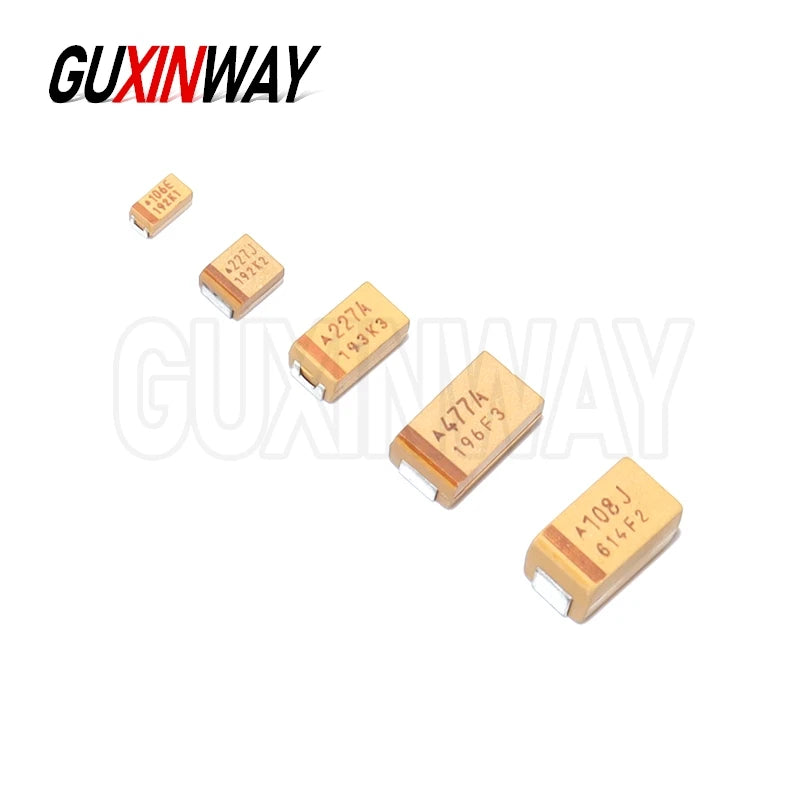 10PCS ABCDE SMD Case Tantalum Capacitor 6.3v 10v 16v 25v 35v 50v 0.1UF 0.22UF 0.33UF 0.47UF 1UF 2.2UF 3.3UF 4.7UF 10UF 22UF 47UF