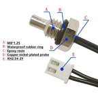 TZW NTC Thermistor Temperature Sensor M8 Hexagonal Thread Probe B3950 1% 5K 10K 15K 20K 50K 100K 60CM 1M 2M
