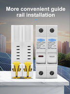 TOMZN 1P 2P DC Fuse Holder 10*38mm High Voltage Solar PV 1100V TOPV-30 Base Photovoltaic System Protection Protector GPV
