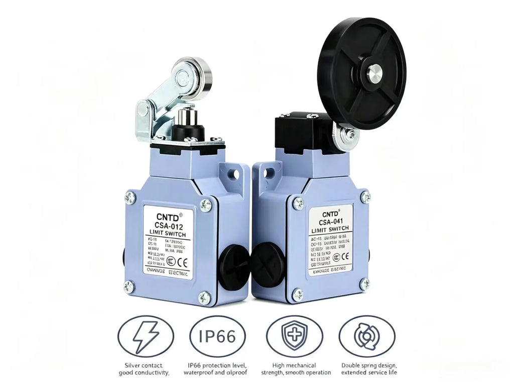 CNTD CSA-081 Limit Switch Micro Switch Long Metal Lever Arm Snap Action SPDT 1NO 1NC 10A 250V Waterproof Oil Proof