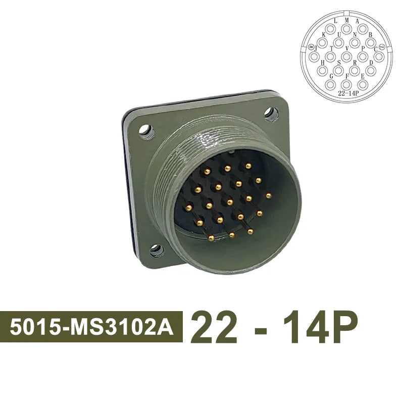 MS3102 MS3106 MS3108 Military Specification Connector 5015 MIL STD 8pin 19pin Plug&Socket 22-14 22-23 MIL-C Circular Connectors