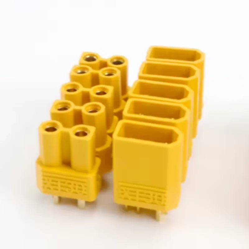 10/20 pairs XT30 2mm Gold Plated Battery Connector with Heat Shrink Tube for Drones RC Cars