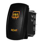 Marine Boat Rocker Switch 12/24V Orange Backlit Anchor Beacon Up Down Button ON OFF/ON OFF ON Momentary Toggle Switch Waterproof
