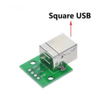 1PCS Male USB Type-C Micro Mini USB 2.0 3.0 Female USB B Connector Interface to 2.54mm DIP PCB Converter Adapter Breakout Board