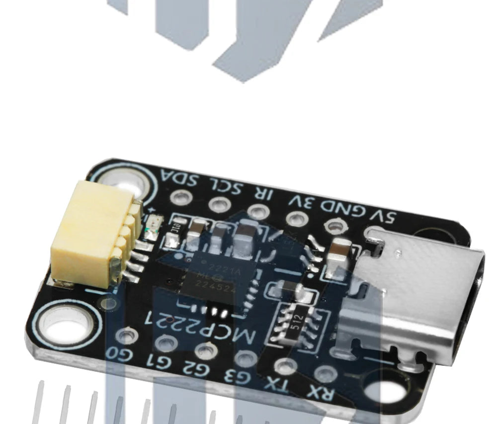 MCP2221A Breakout Board Type-C USB Interface STEMMA QT Qwiic Signal Acquisition Measurement Module for Arduino DIY