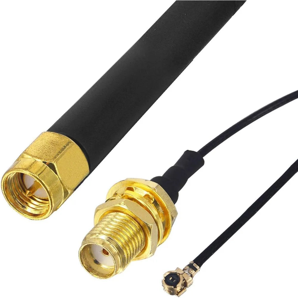 4PCS LoRa Antenna 868MHz 915MHz 3DBI with U.FL I-P-E-X-1 To SMA Connector for Lora Board ESP32 Lora32u4 II WiFi Lora32 15cm