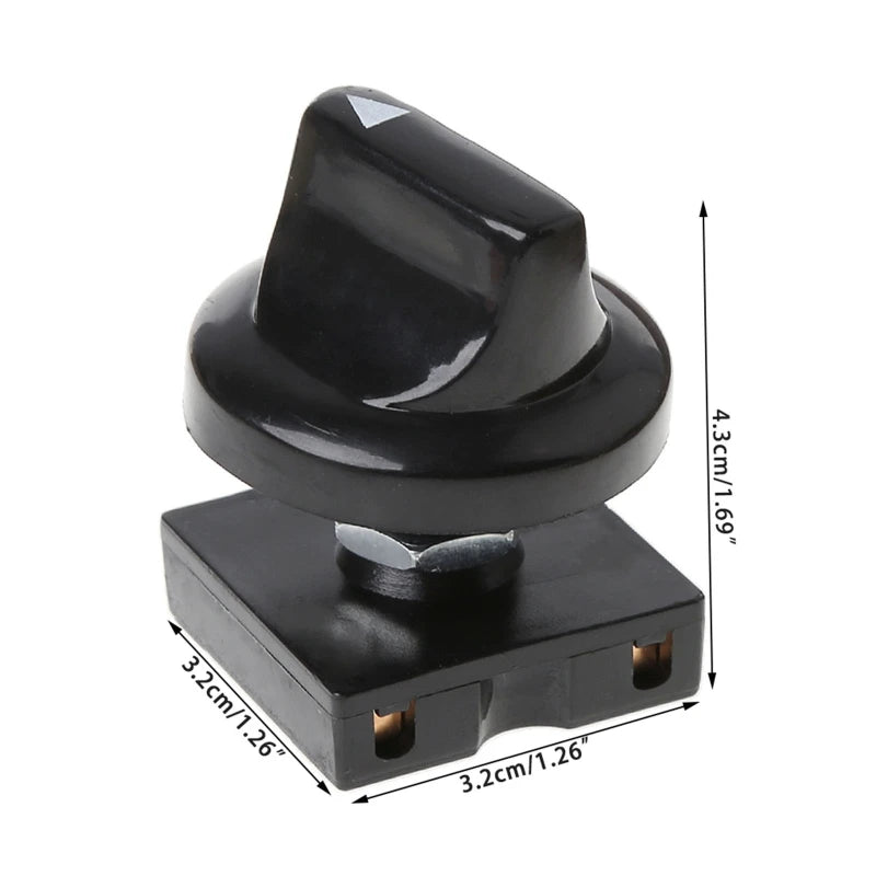 OOTDTY 4-Position 3-Speed Fan Selector Rotary Switch Governor with Knob 13AMP 120V-250V