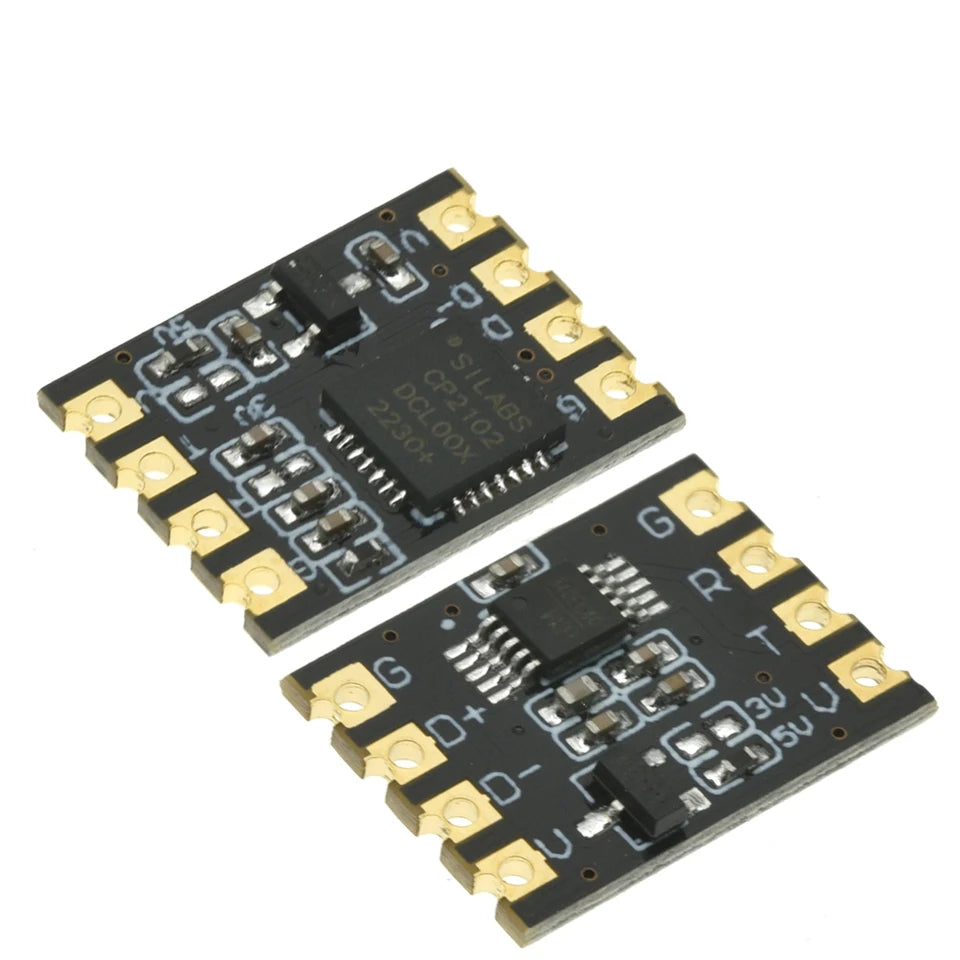 CP2102/CH340 Module USB to TTL Serial Port UART Module Brush Machine Download Bonding Wire Patch Type Sink Gold Plate