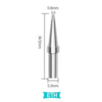 Weller ET Series ETD ETB ETA Soldering Iron Tip Copper Lead-Free for WES50 51 Soldering Station Welder For PES51 LR21 Handles