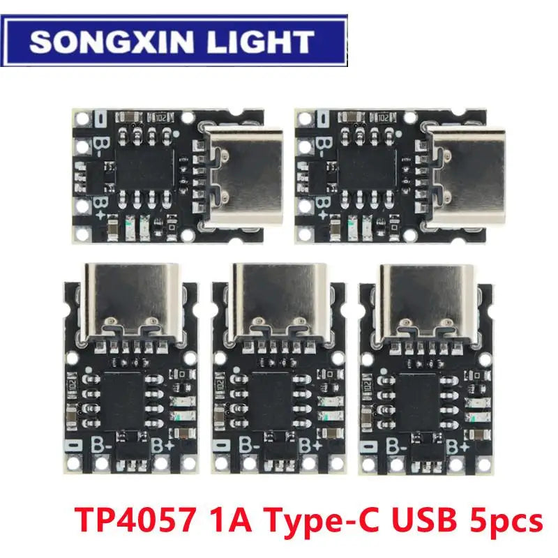 Type-C USB TP4057 1A Lithium Battery Charging Protection Board Module Polymer Battery Over TP4056 With Temperature Protection