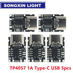 Type-C USB TP4057 1A Lithium Battery Charging Protection Board Module Polymer Battery Over TP4056 With Temperature Protection