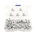 90Pcs M3-M8 Four Prong T-Nuts Kit, Blind Insert Captive Nuts for Wood Furniture, Assorted Woodworking Hardware