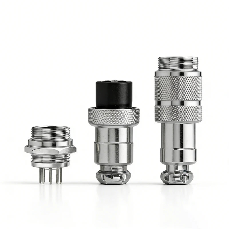 GX16 Male Female Aviation Connector 2/3/4/5/6/7/8/9/10pin Docking Waterproof Plug Socket Fixed Type Metal Cable Wire Terminal