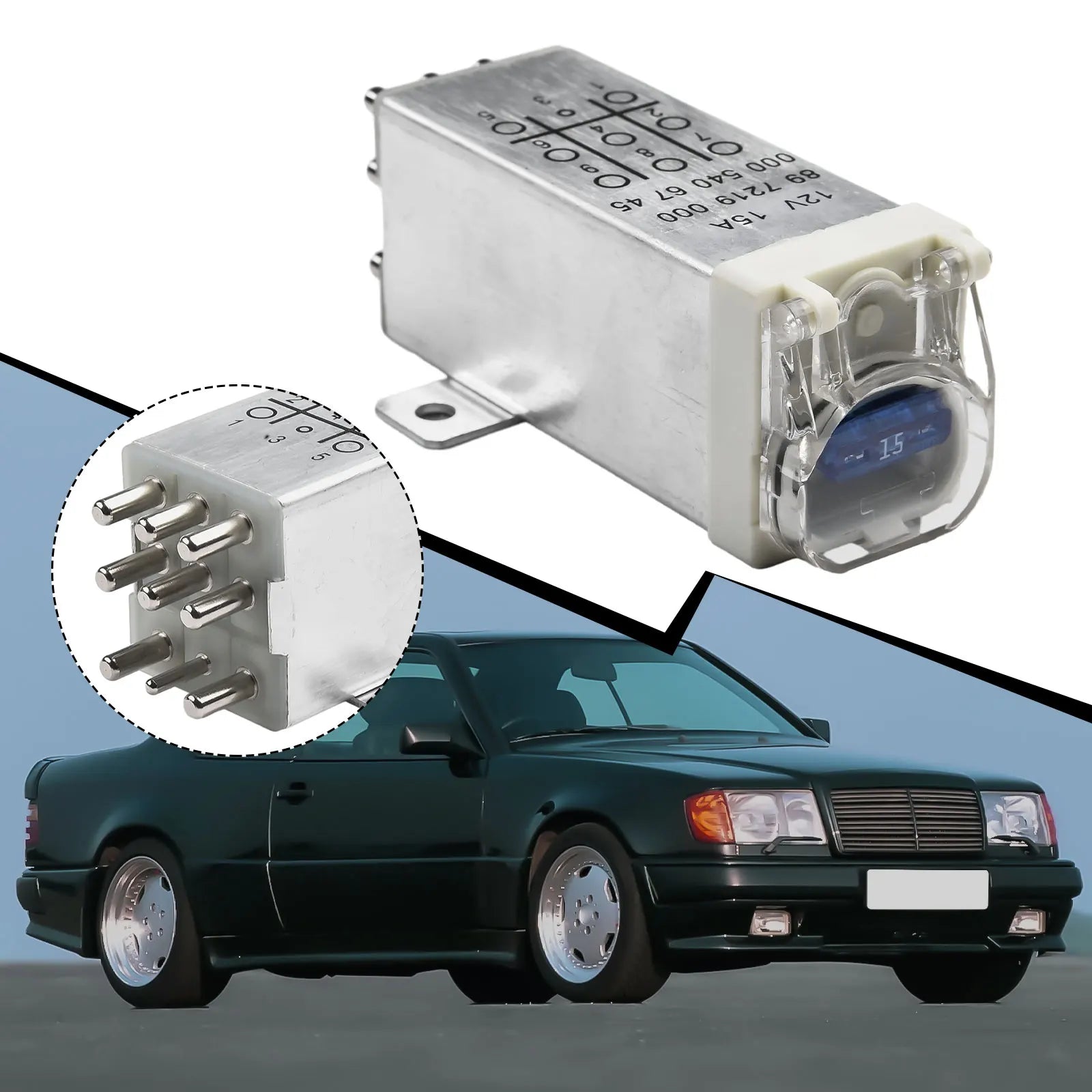 OEM Overload Protection Relay Suitable for Mercedes Models including the Iconic W124 and W202 Series Part Number 0005406745