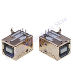 10Pcs Square USB socket usb B Type Female 90 degree PCB welding parent Connector For Printer Data