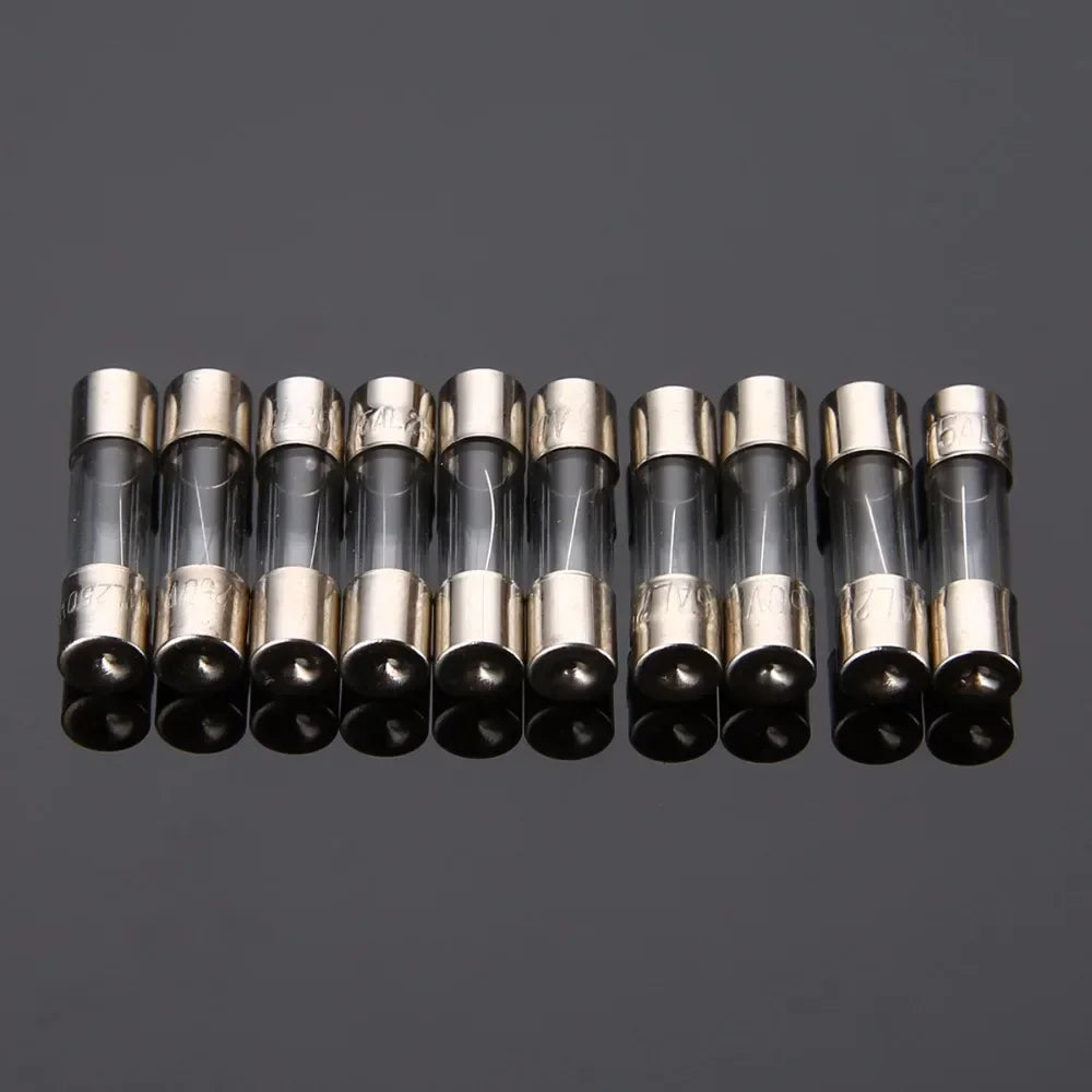 54/72/100/150/200PCS Fuse Assorted kit 5x20mm,6x30mm Quick Blow Glass Tube 0.2A-30A Blow Glass Fuse 10and 15Value electronics ﻿