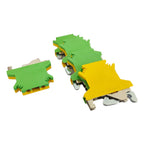 5Pcs UK2.5 USLKG-2.5N PE Din Rail Terminal Blocks Ground Universal Connector Screw Wire Conductor USLKG2.5