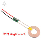 5V 1A/2A Wireless Power Supply Module Wireless Charger Module Transmitter Receiver Terminal Circuit Board Module for DIY Phone