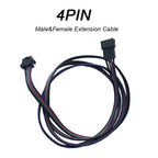 0.5m 1m 2m Male Female Extension Cable 2Pin 3Pin 4Pin 5Pin  JST Wire Plug Connector Cable For WS2811 WS2812 RGBWW  LED Strip Lig