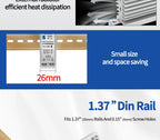 LCTC Solid State Relay DIN Rail Slim SSR 10/15/25/40A 0-10V 0-5V 4-20mA Voltage Regulator Relay With Heat Sink DC-AC DC-DC AC-AC