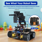 ACEBOTT ESP32 Programmable Robot Car Kit for Arduino Smart Robot Car Set for Learning Education Kits Stem Toys