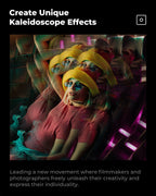 K&F CONCEPT Effects Filters Kaleidoscope Prism/Spiral Halo/Split Diopter/Motion Blur/4 6 8 Points Camera Lens Filter Photography
